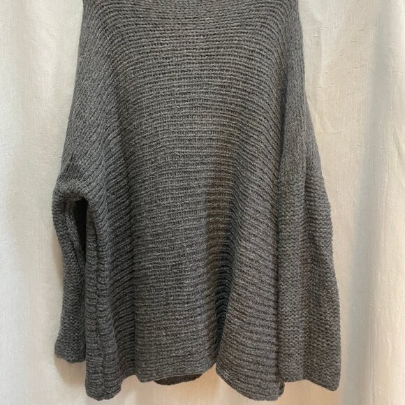 Grey Loose-Knit Soft Long Sweater - Picture 3 of 3